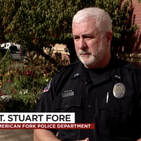 Lt. Stuart Fore speaking about Utah woman accused of killing husband